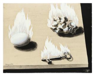 René Magritte - L\'Echelle Du Feu, 1934