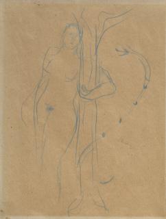 René Magritte - Nu au serpent