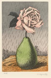 René Magritte - Poire Et Rose, From Moyens D\'Existence