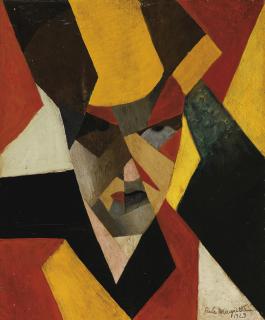 René Magritte - Portrait (Autoportrait) (Recto) Femme Au Piano (Georgette Au Piano) (Verso)