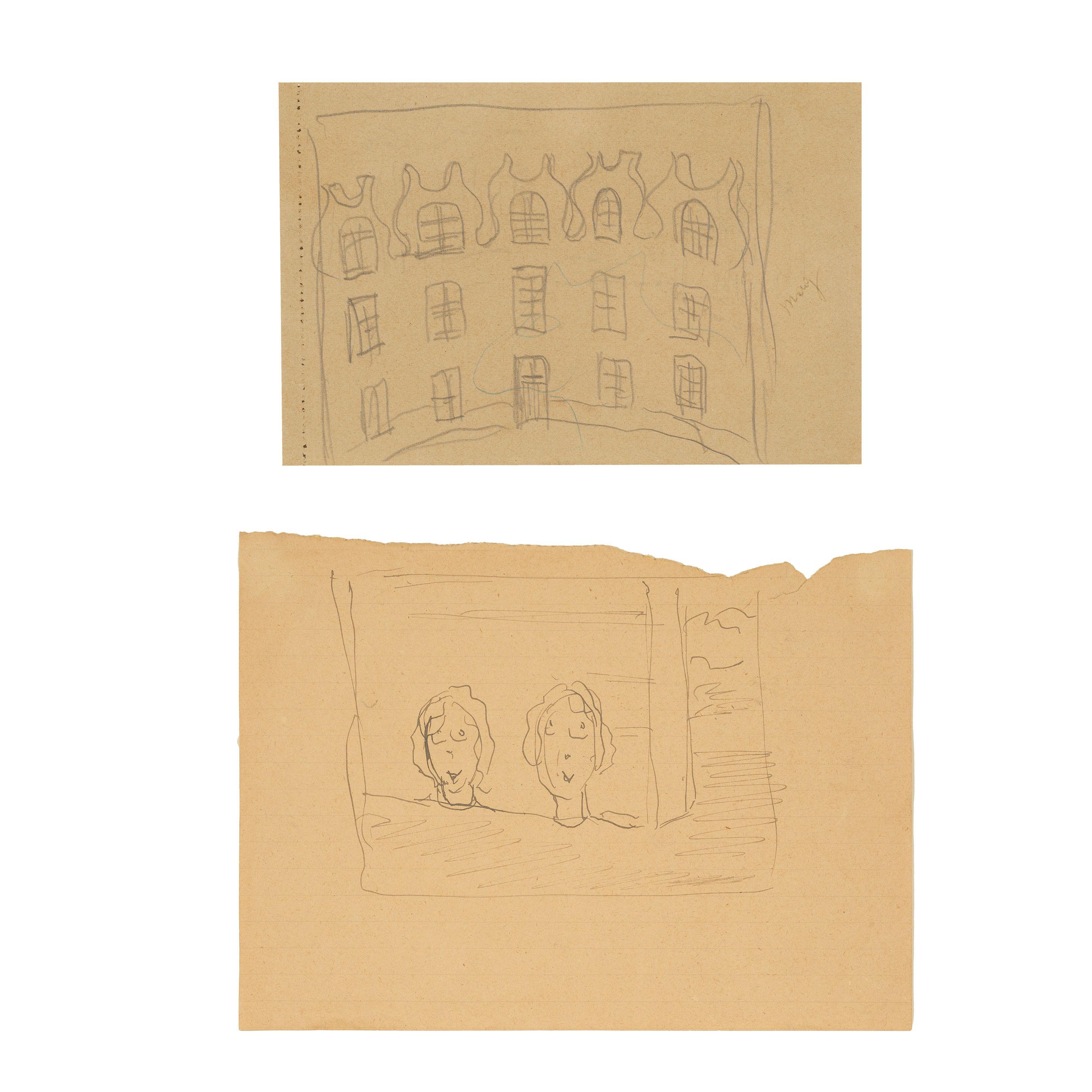 René Magritte - Sans titre (Deux oeuvres)