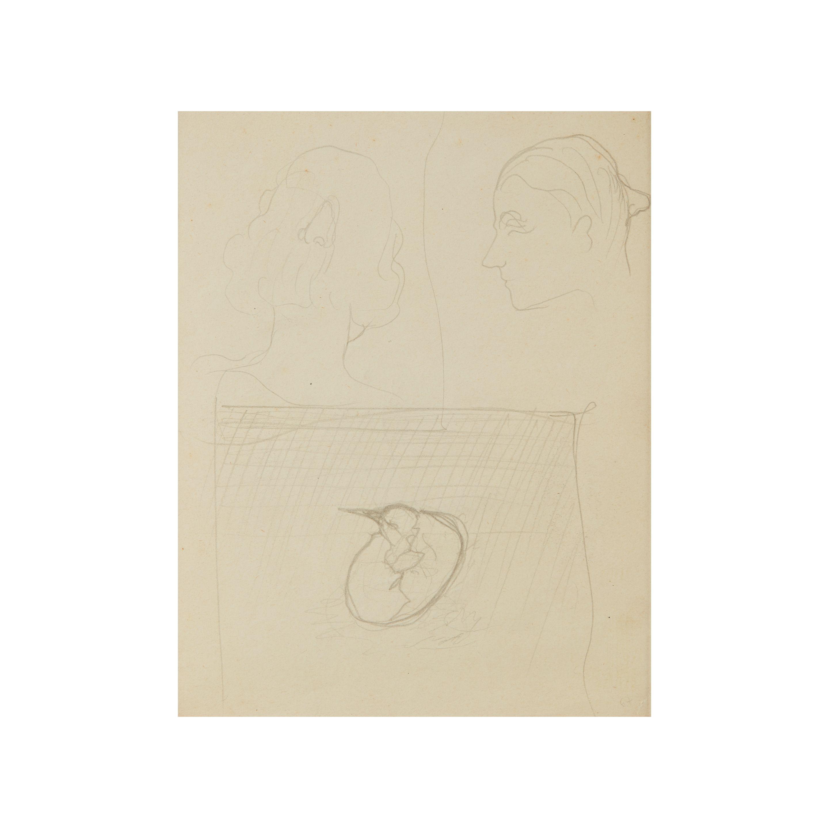 René Magritte - Sans titre (recto-verso)