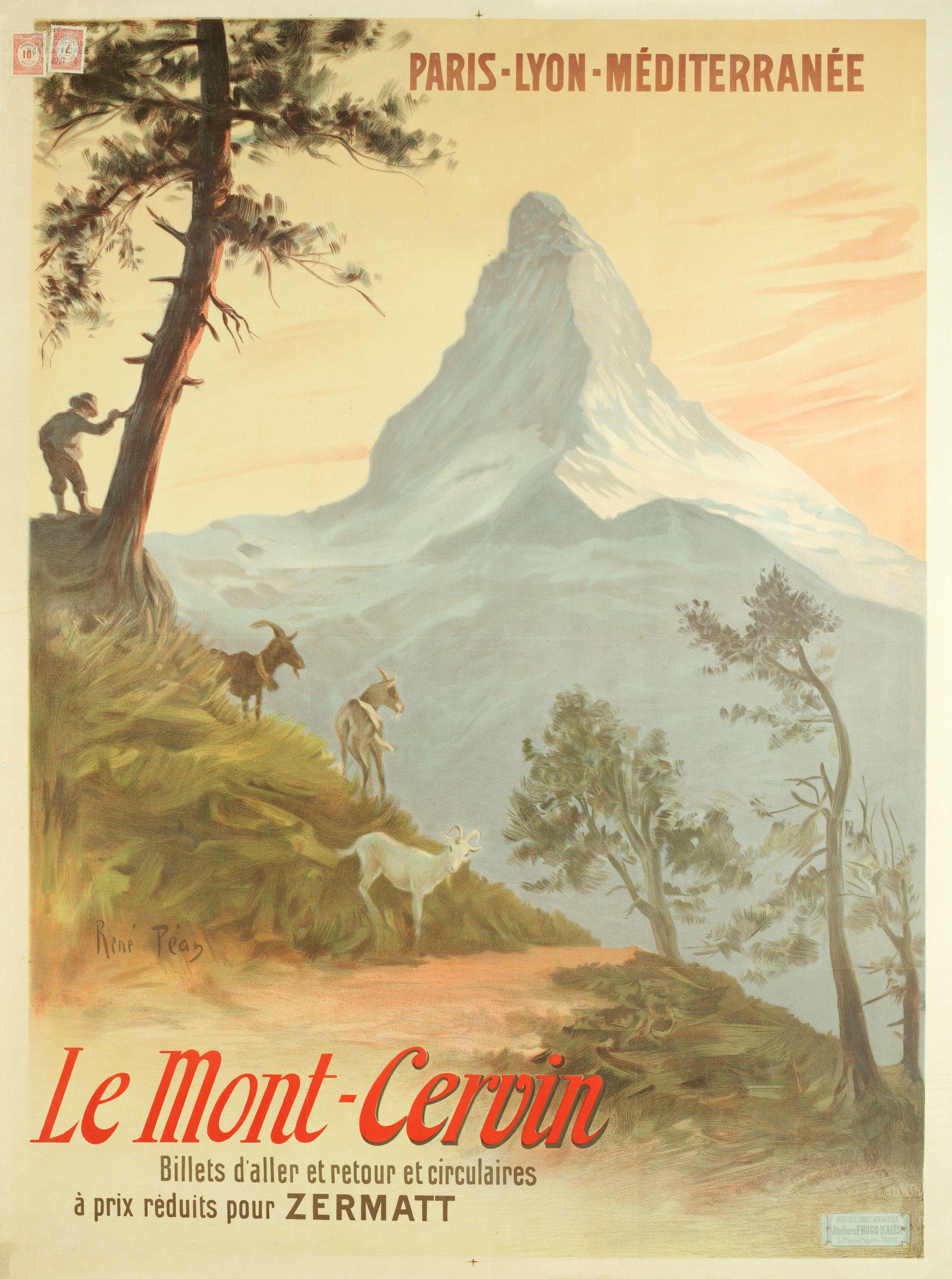 René Péan - Le Mont-Cervin, Zermatt. Plm