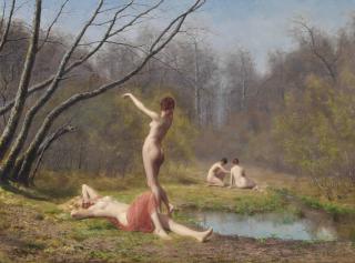 René Peyrol - Bathers In The Forest
