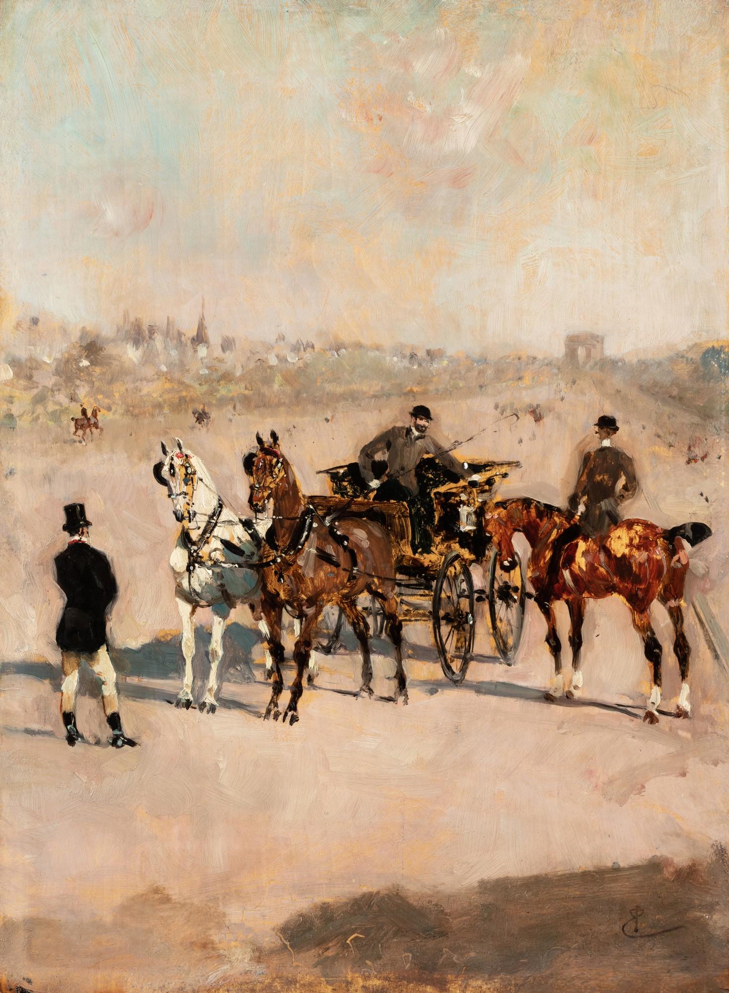 René Pierre Charles Princeteau - La rencontre, avenue du Bois