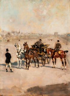 René Pierre Charles Princeteau - La rencontre, avenue du Bois