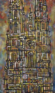 René Portocarrero - Catedral, Plaka 1955