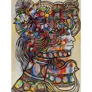 René Portocarrero - Flora Con Paloma