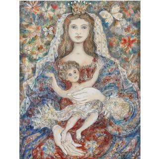 René Portocarrero - Madona Con Niño