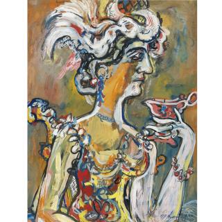 René Portocarrero - Mujer Con Copa