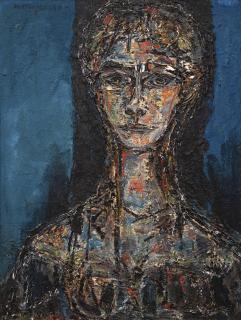 René Portocarrero - Mujer En Azul