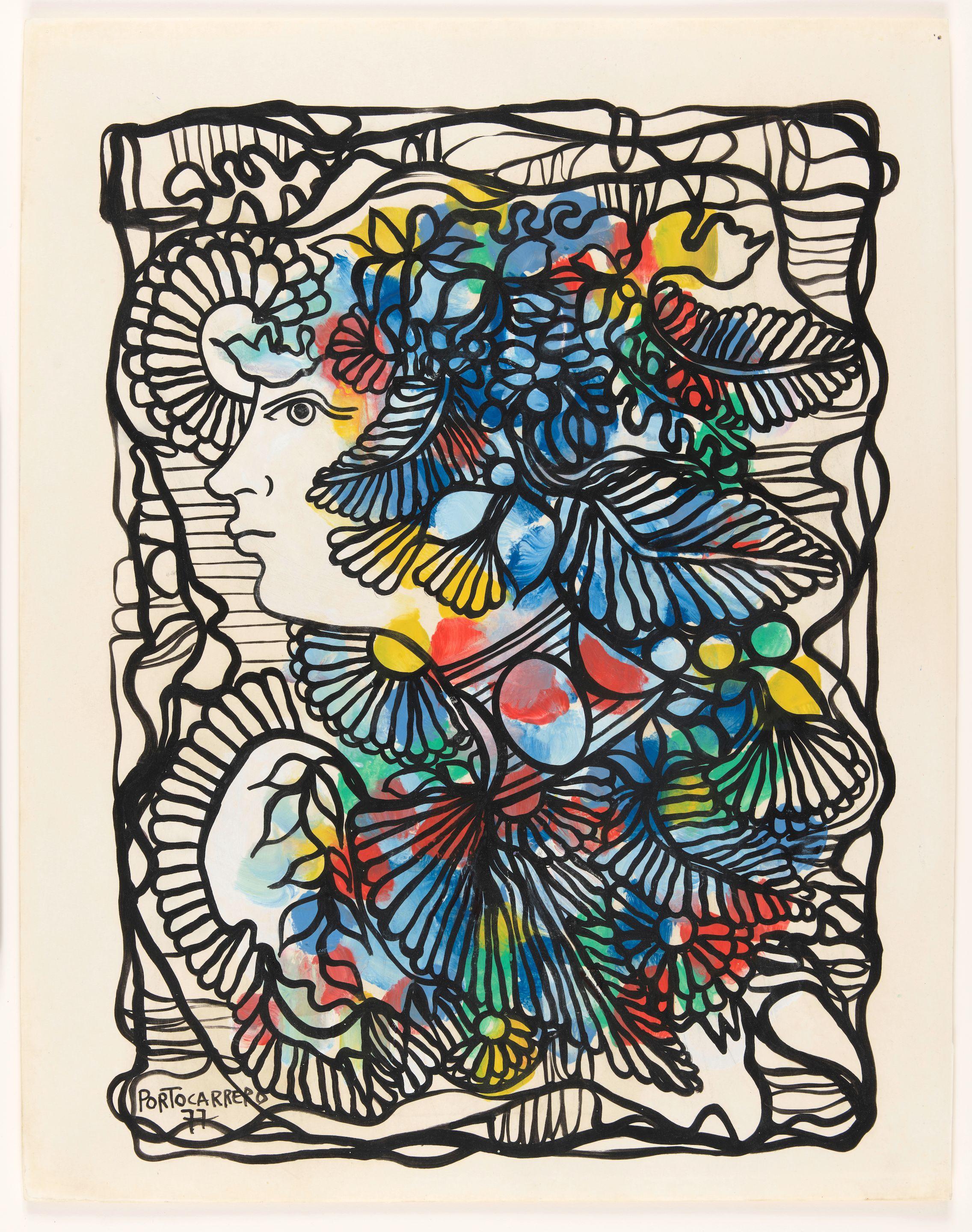 René Portocarrero - Mujer ornamentada