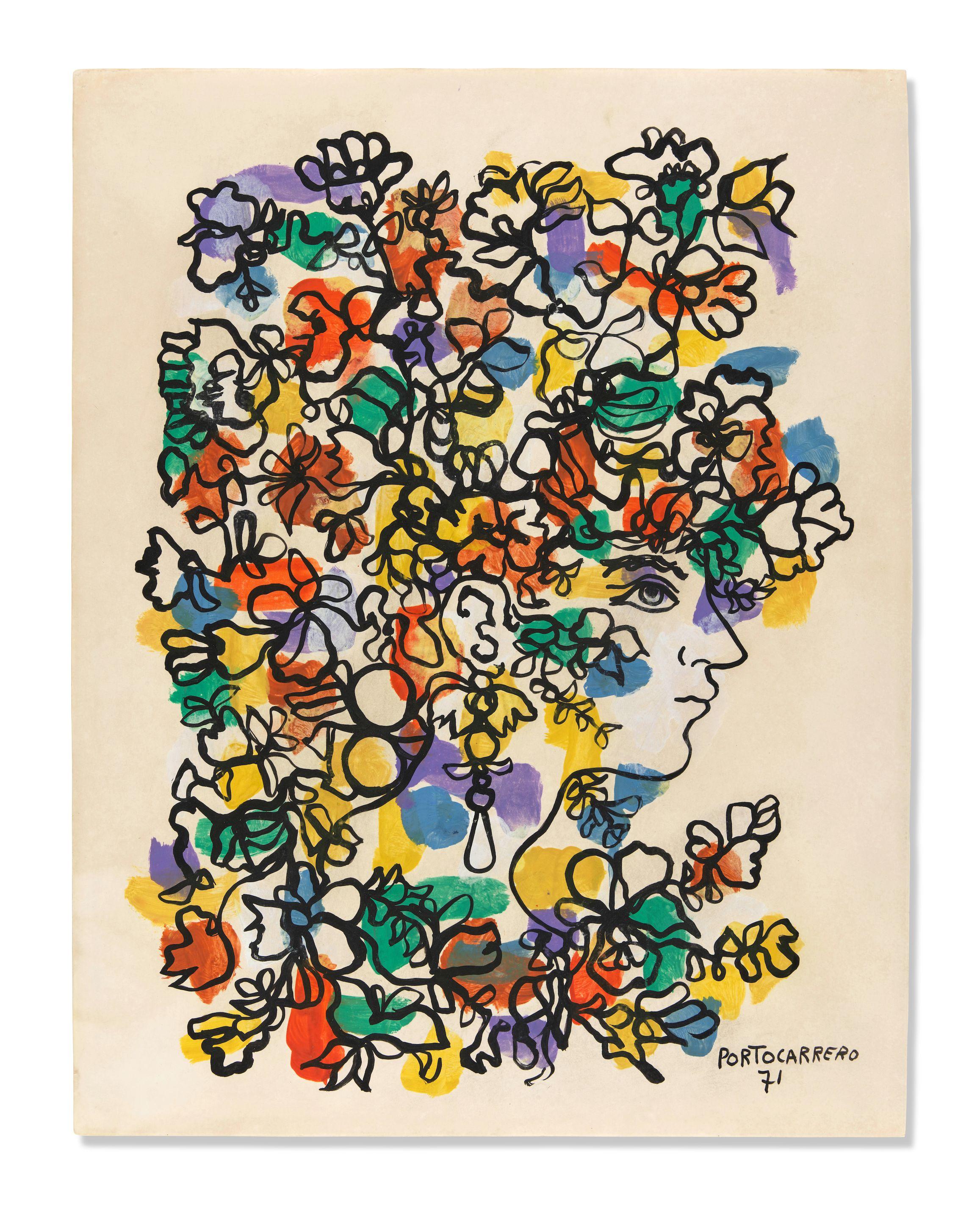 René Portocarrero - Mujer ornamentada