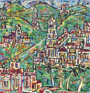 Rene Portocarrero - Paisaje de Trinidad