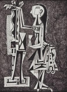 René Portocarrero - Standing Figure