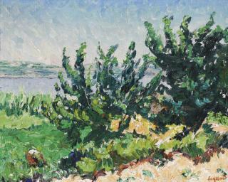 Rene Seyssaud - Paysage de bord de mer