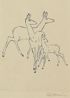 Renée Sintenis - 6 Bll.: Rehe