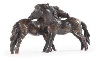 Renée Sintenis - Spielende Shetlandponys (Zwei Ponys)