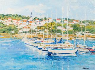 Renée Théobald - Dans le port de Trouville