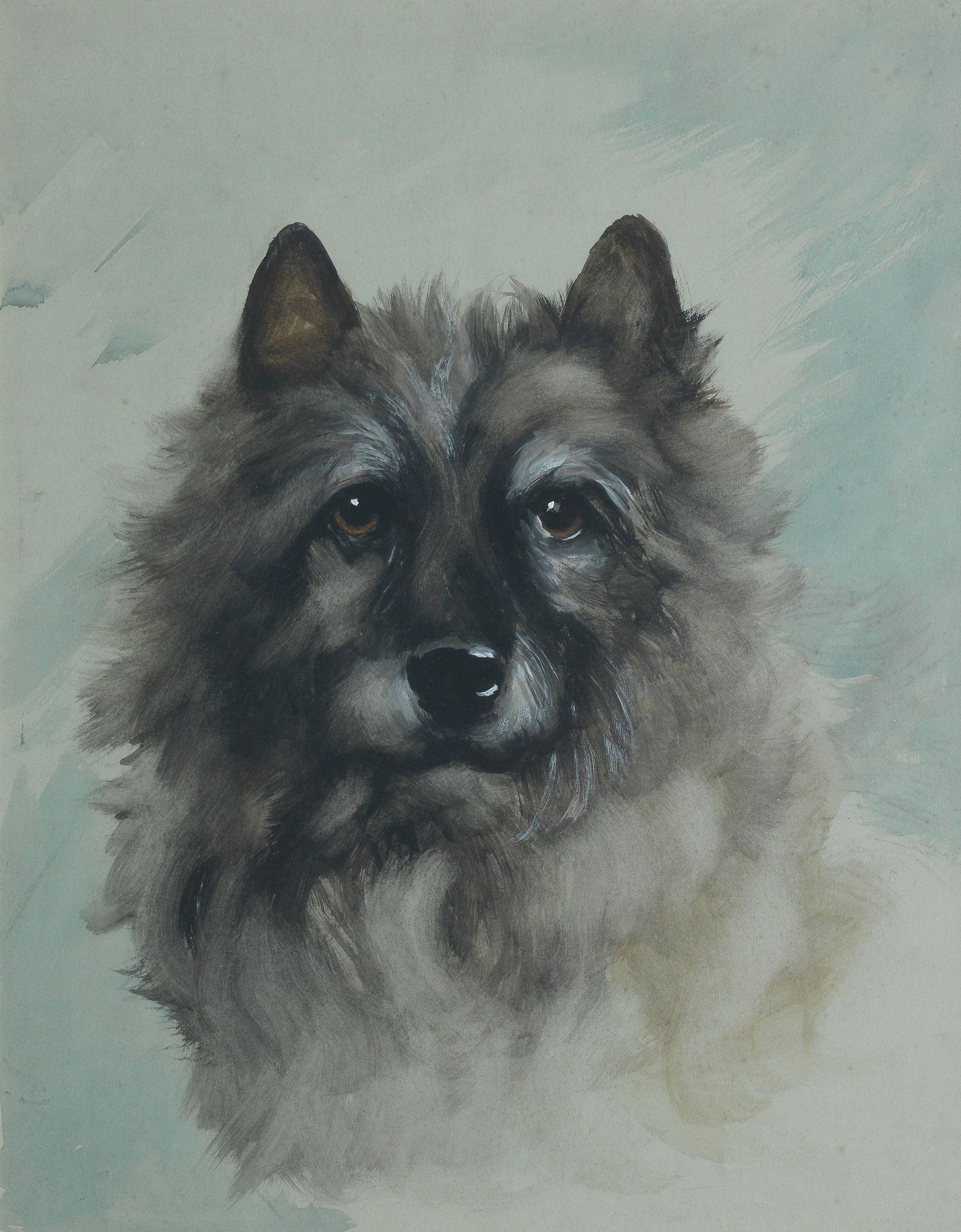 Reuben Ward Binks - A Cairn Terrier believed to be the artist\'s dog \'Jest\'