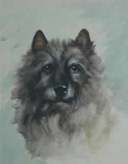 Reuben Ward Binks - A Cairn Terrier believed to be the artist\'s dog \'Jest\'
