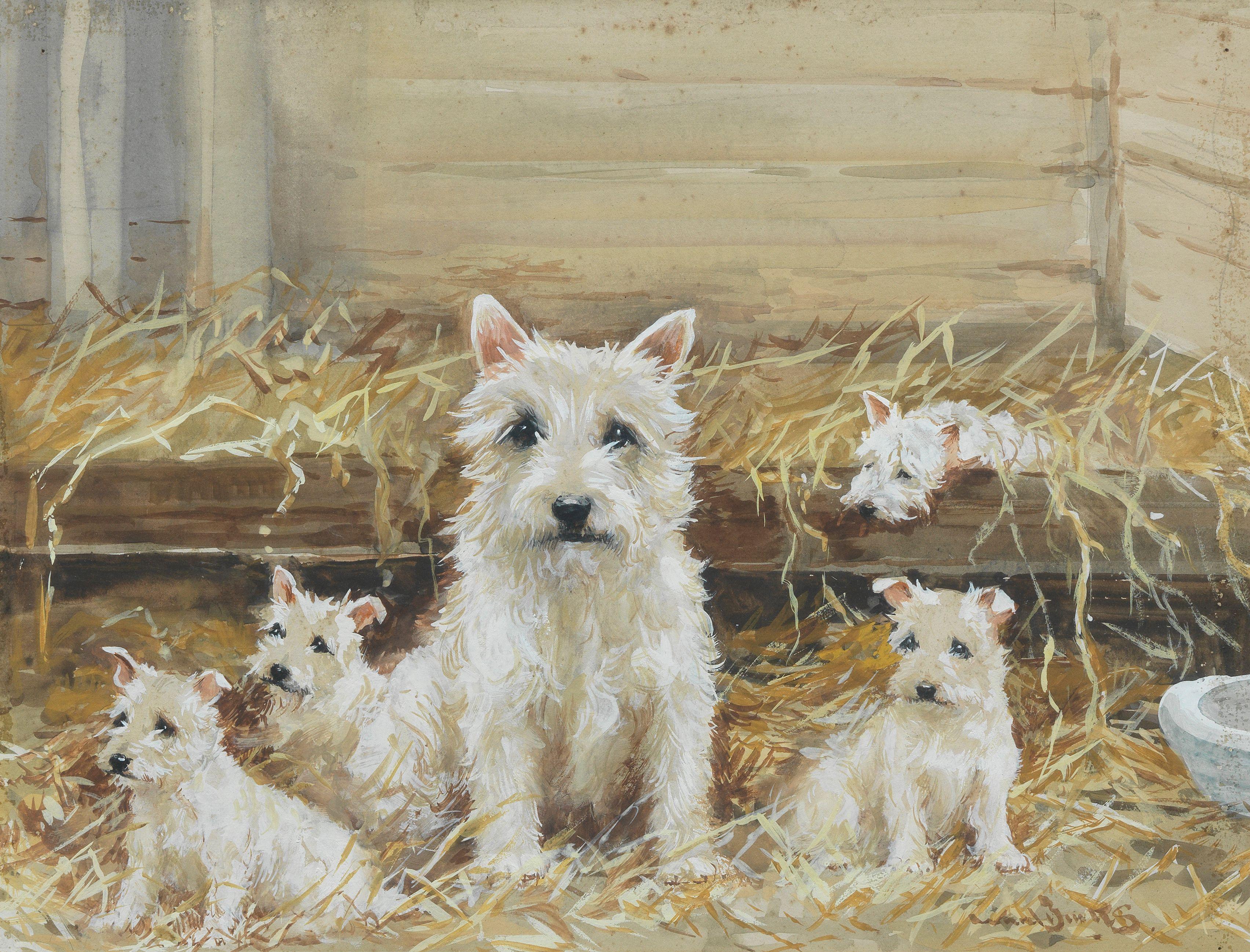 Reuben Ward Binks - A family of West Highland Terriers