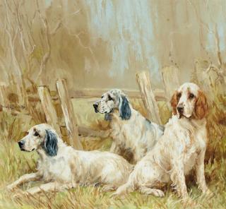 Reuben Ward Binks - Three Setters By A Gate