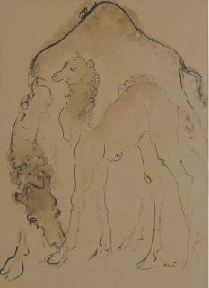 Reuven Rubin - Camels