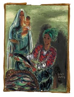 Reuven Rubin - Fisherman\'s Family