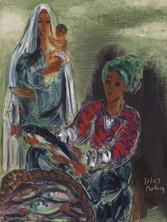 Reuven Rubin - Fisherman\'s family