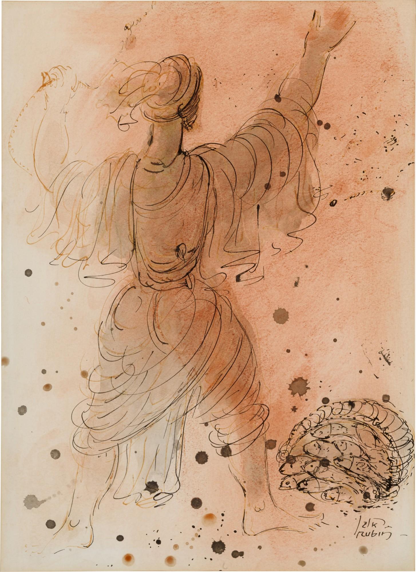 Reuven Rubin - Galilean Fisherwoman