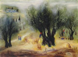 Reuven Rubin - Landscape in Galilee