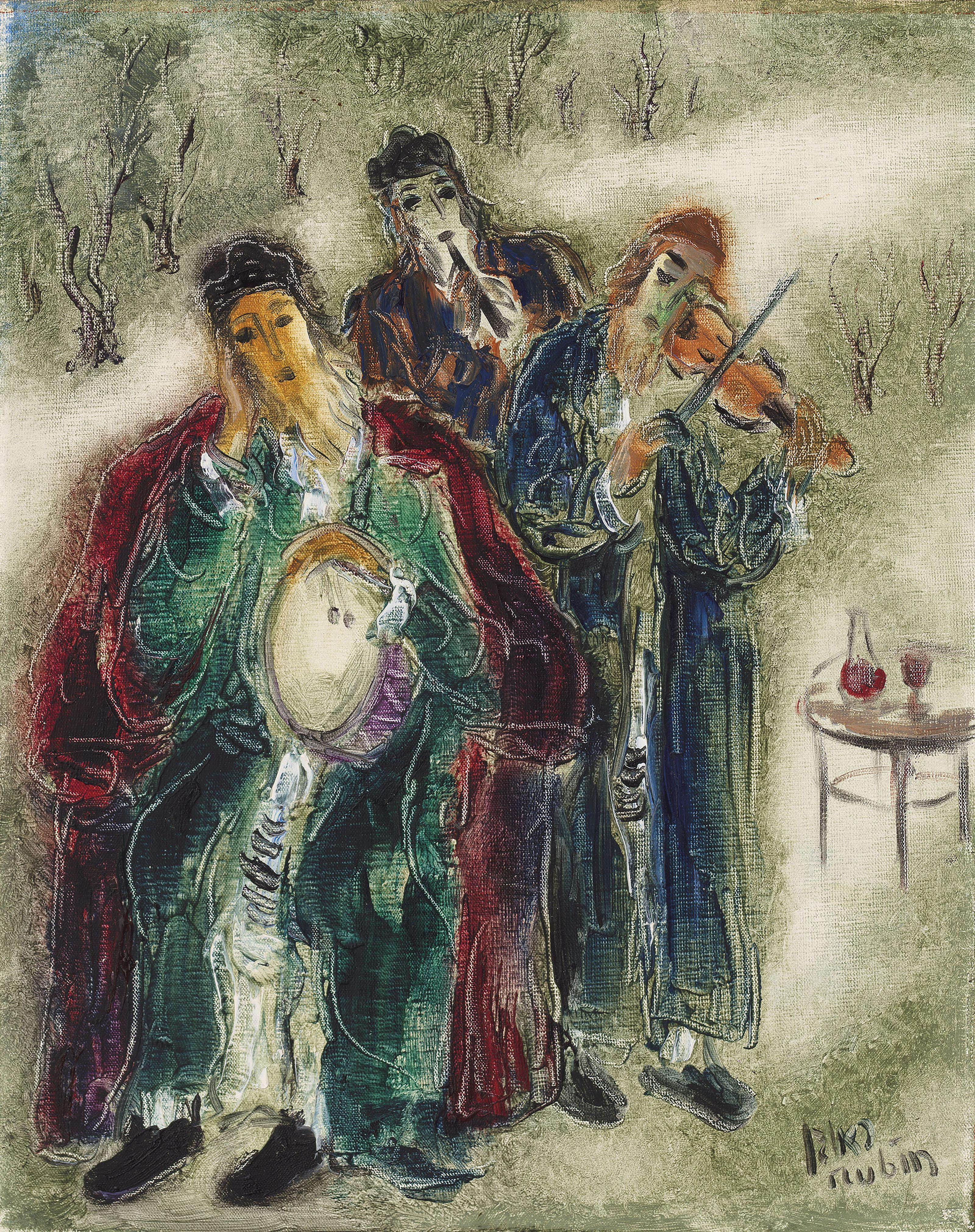 Reuven Rubin - Musicians of Safed