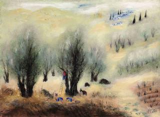 Reuven Rubin - Olive Picking in the Galilee