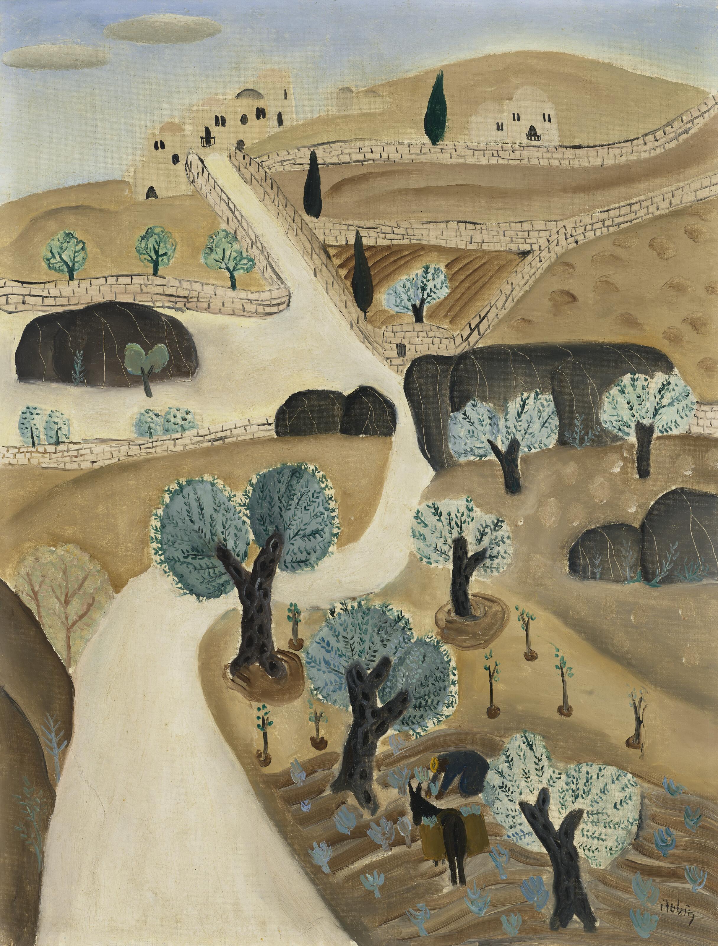 Reuven Rubin - Olive Trees in the Galilee