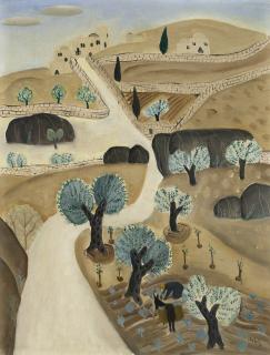 Reuven Rubin - Olive Trees in the Galilee