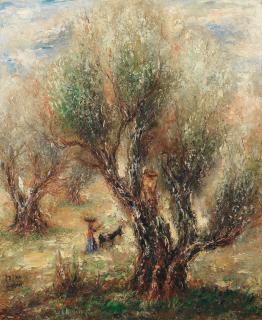 Reuven Rubin - Olive trees