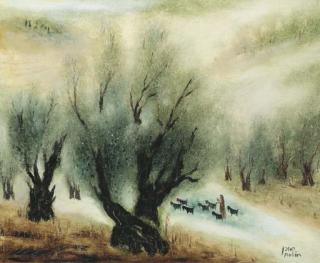 Reuven Rubin - Olive Trees