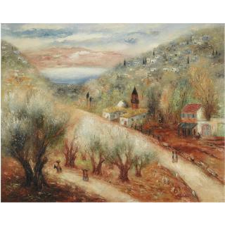 Reuven Rubin - On The Road To Safed