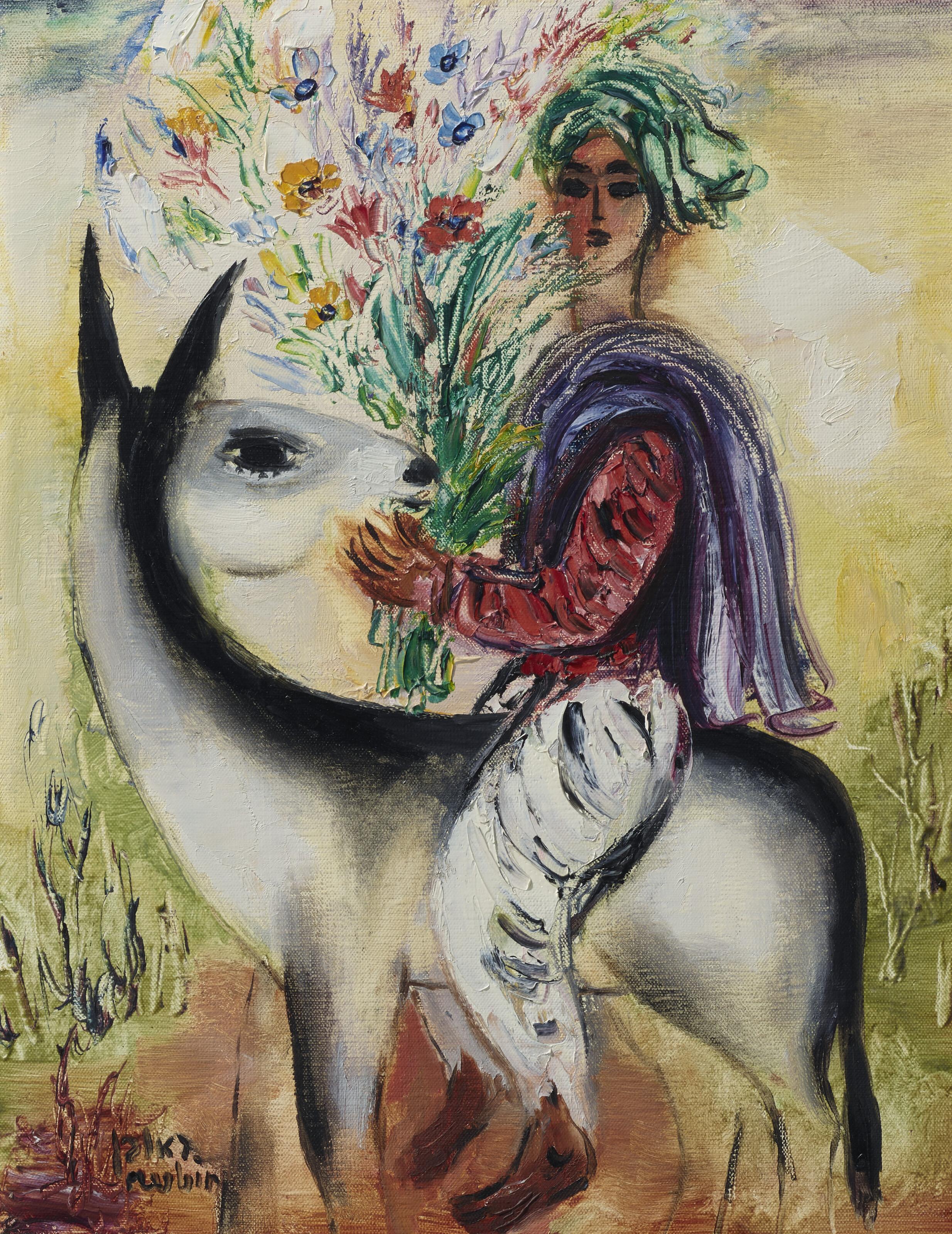 Reuven Rubin - Rider with Bouquet