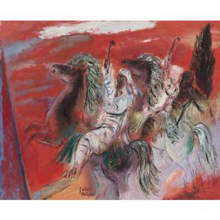 Reuven Rubin - Storm In The Negev