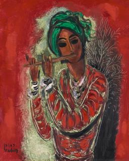 Reuven Rubin - The Flute Player