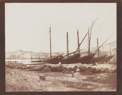 Rev. Calvert R. Jones - Boats, Naples, 1846