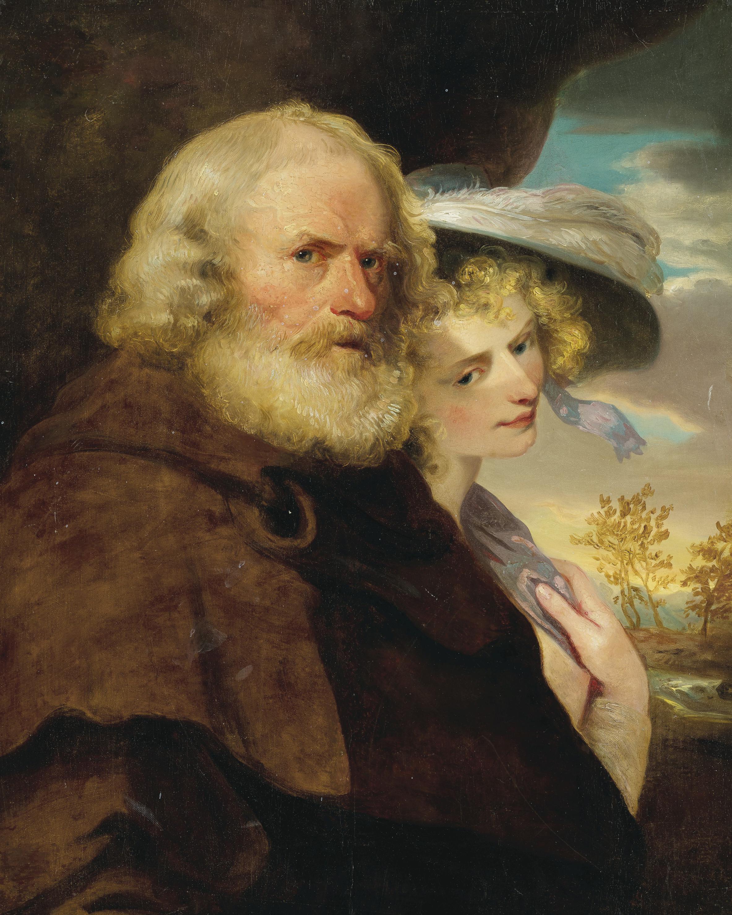 Rev. Matthew William Peters, R.A. - King Lear and Cordelia