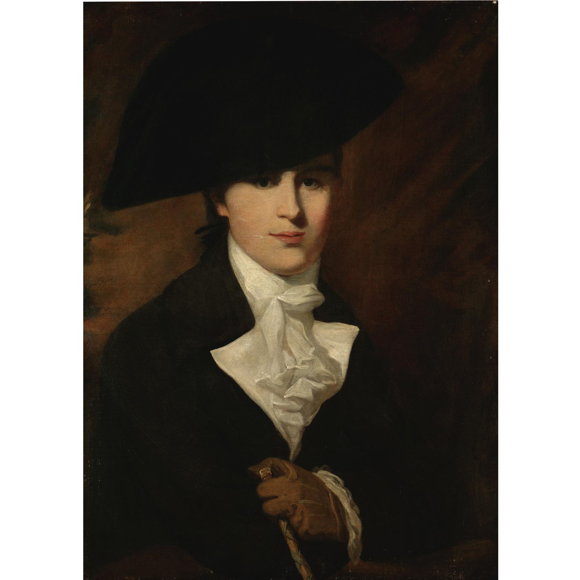 Reverend Matthew William Peters R.A. - Portrait Of A Gentleman Said To Be Mr. Wordsworth