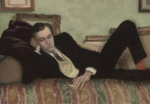 Rex Whistler - Cecil Beaton reclining