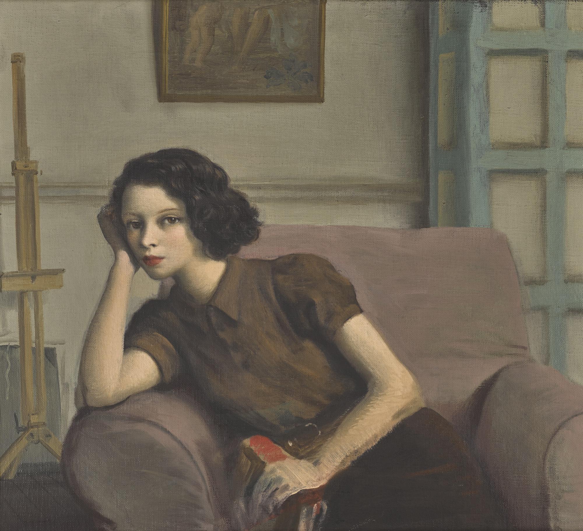 Rex Whistler - Portrait Of Lady Caroline Paget