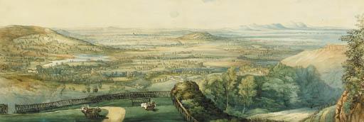 Rex Whistler - View Of Gloucester From Birdlip Hill