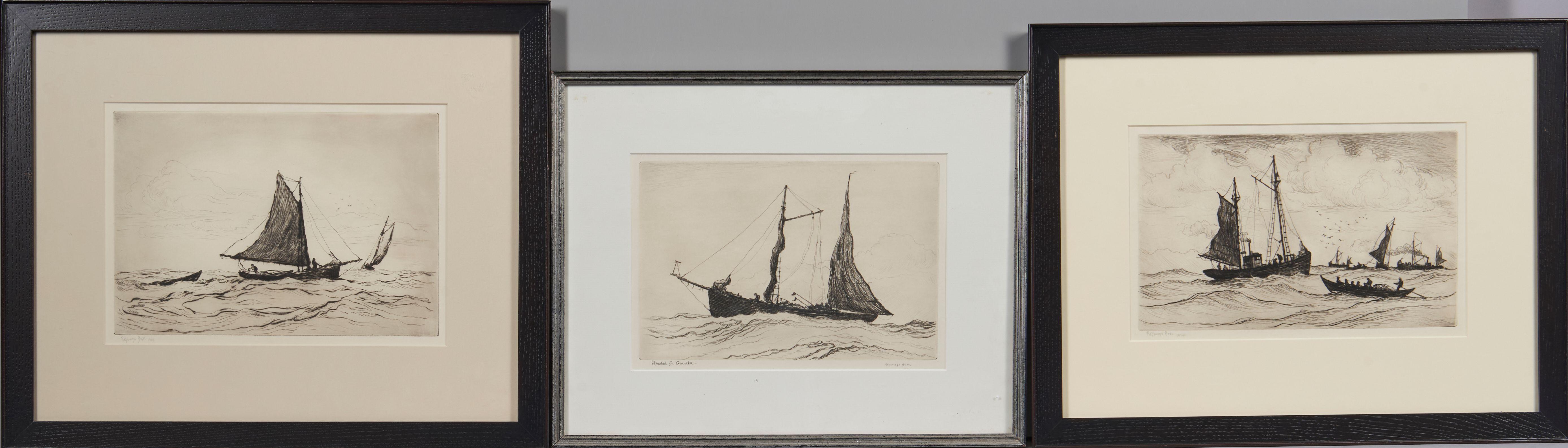 Reynolds Beal - Three Nautical Etchings