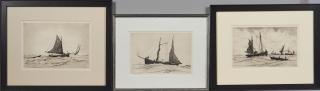 Reynolds Beal - Three Nautical Etchings